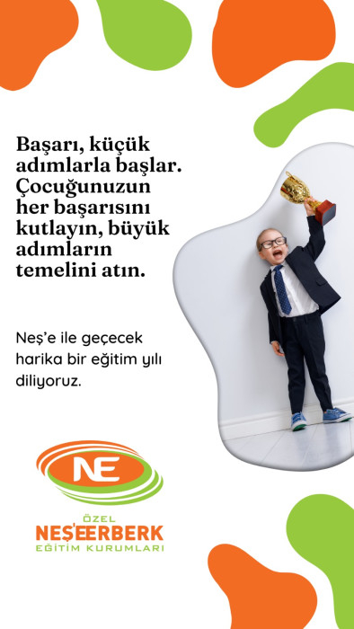 Neş'e ile geçecek harika bir eğitim yılı diliyoruz.